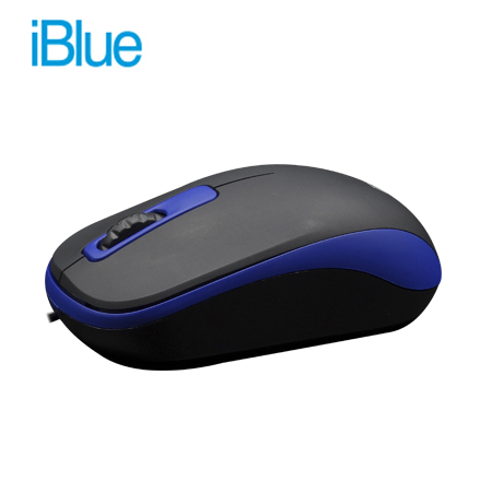 MOUSE IBLUE OPTICAL USB XMK-180 V2 BLACK/BLUE (PN XMK-180-BL)